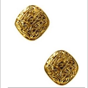 CHANEL Vintage Metal Earrings